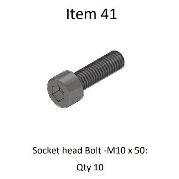 Bolt Kit - M10 x 50mm Hex Head