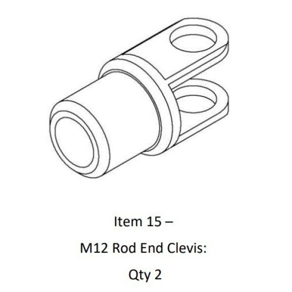 Toe Rod Adaptor Kit - M12